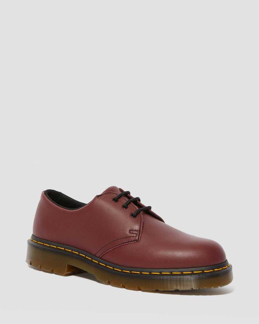 Dr. Martens 1461 Slip Resistant Deri Kadın Oxford Ayakkabı - Ayakkabı Kırmızı |AGWYP6549|
